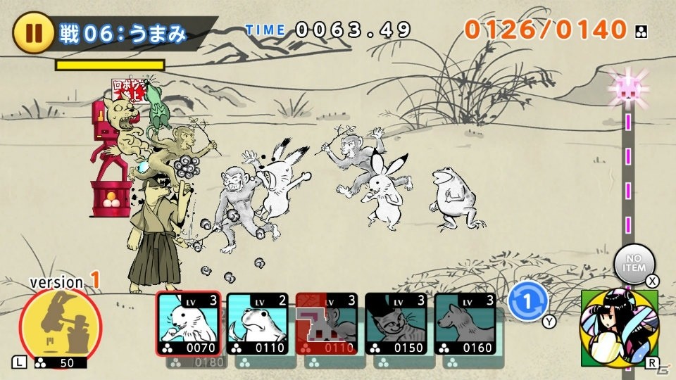 絵巻物をモチーフとしたおもしろケモノが大合戦！「超獣ギガ大戦」Nintendo Switch版が配信開始の画像4