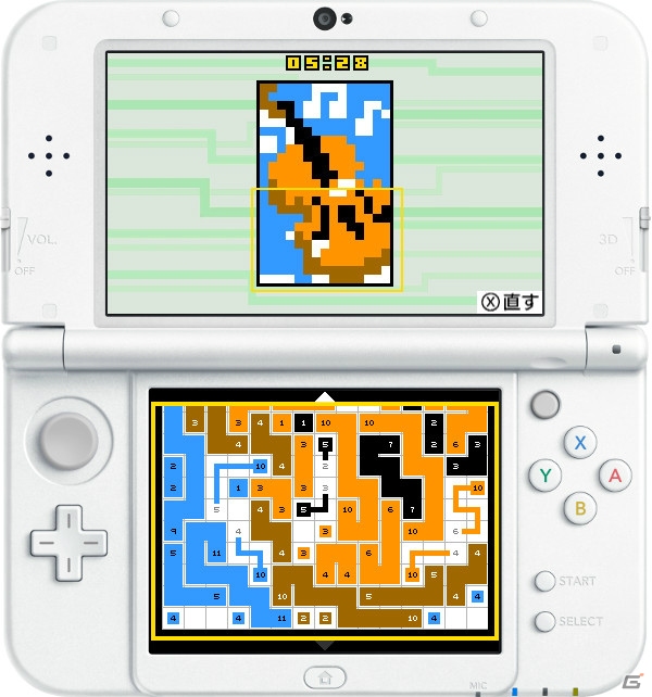 同じ数字をどんどんつなげよう！3DS「リンク絵 Link-a-Pix」が配信開始の画像2