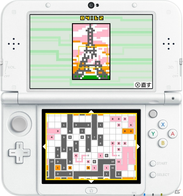 同じ数字をどんどんつなげよう！3DS「リンク絵 Link-a-Pix」が配信開始の画像4