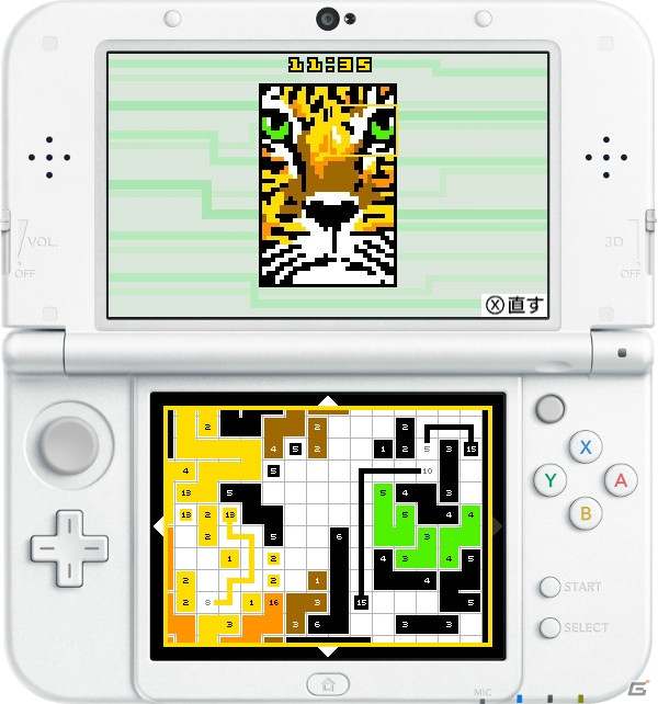 同じ数字をどんどんつなげよう！3DS「リンク絵 Link-a-Pix」が配信開始の画像5
