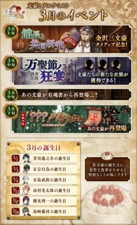 「文豪とアルケミスト」文豪のレベル上限が解放！金沢三文豪タイアップ記念キャンペーンも実施の画像3