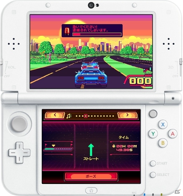 気分は80年代！16＆32ビット時代のレースゲームを思い出す3DS「80's OVERDRIVE」が3月14日に配信決定の画像4