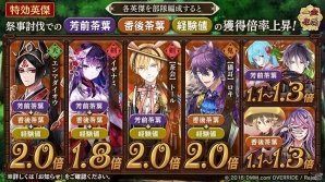 「一血卍傑-ONLINE-」100万人突破記念祭事「猫と兎の山登り大決戦！」の追加情報が公開！虹英傑日替わりピックアップもの画像2
