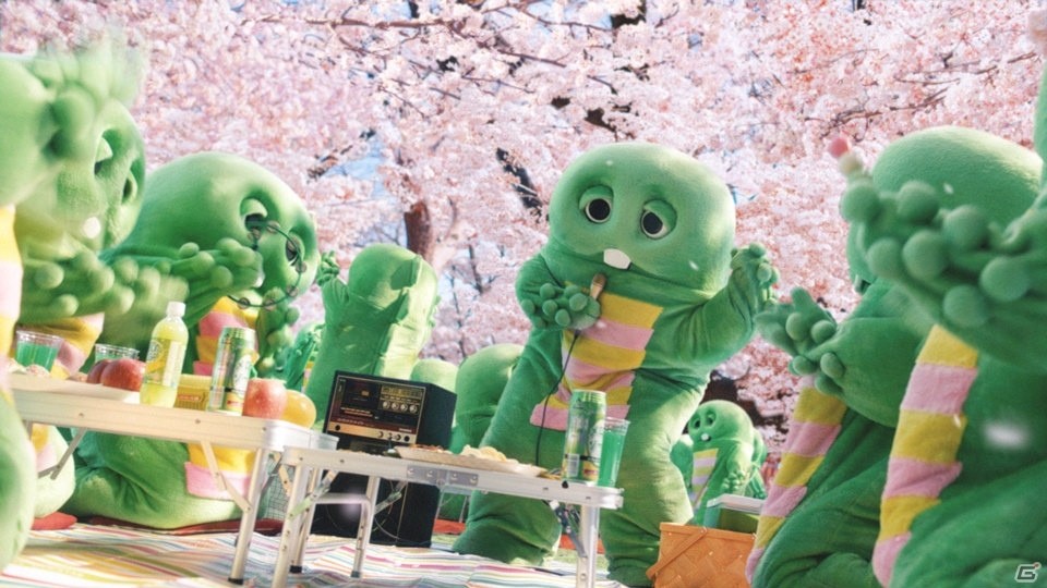 大勢のガチャピンがお花見やパーティーで大騒ぎ！「グランブルーファンタジー」の新TVCMが公開の画像5