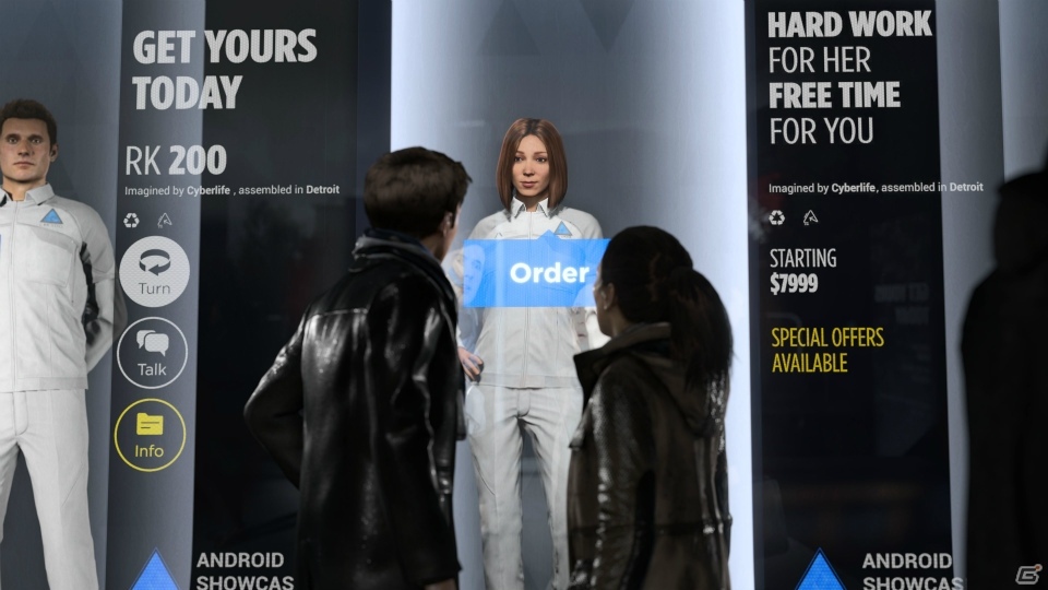 PS4「Detroit: Become Human」三人のメインキャラクターとそれぞれが登場するステージやギミックを紹介の画像3