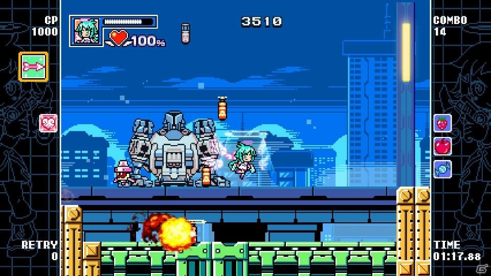 “バーストコンボ”が爽快な2D横スクロールアクション「ぎゃるガンヴォルト バースト」がPS4向けに配信！ライバルキャラ登場のDLCもの画像10