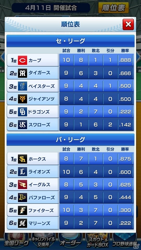 iOS/Android「プロ野球バーサス」2018年シーズン開幕！稲村亜美さんとのコラボも実施中の画像9