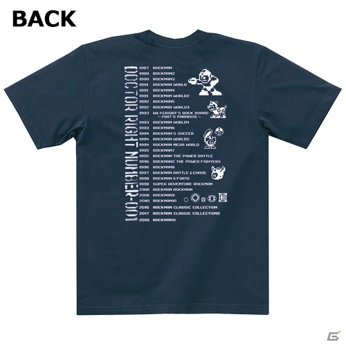 「ロックマン」＆「ロックマンX」のTシャツやキャップが登場！シリーズの年表がプリントされ存在感も抜群の画像2