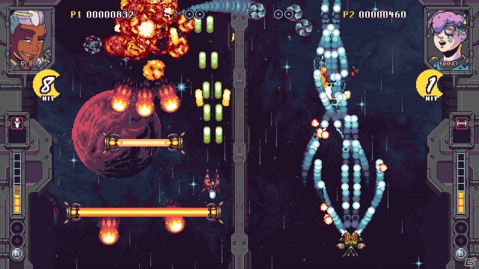 ヤツを星屑にせよ、生き残るために―レトロな対戦型シューティングゲーム「ライバル・メガガン」のトレーラーが公開！の画像3