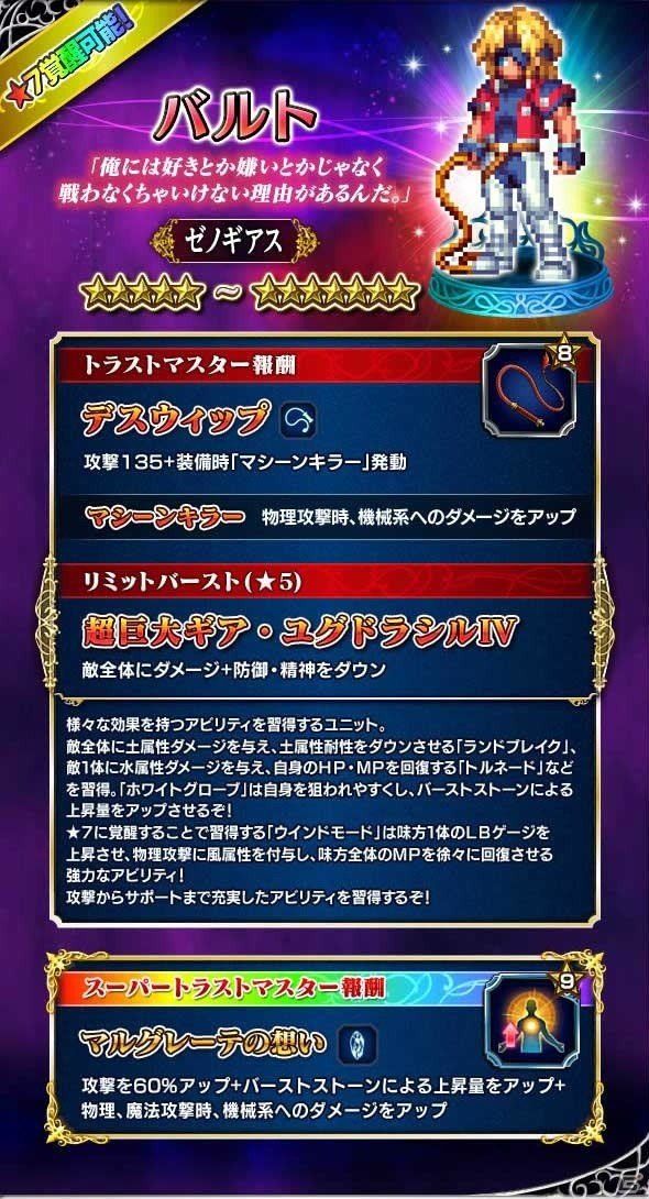 「ファイナルファンタジー ブレイブエクスヴィアス」にて「ゼノギアス」とのコラボレーションイベント開催！の画像4