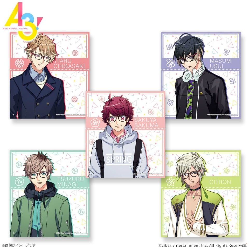 「A3！×JINS×BANDAI」のコラボメガネ全20種が予約解禁！ケースやオリジナルイラスト使用のセリート＆缶バッジが付属の画像7
