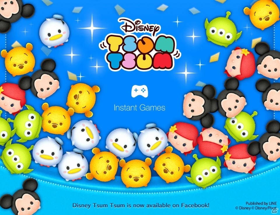 Facebook インスタントゲームで「LINE：ディズニー ツムツム」が日本などの一部地域を除く世界に向けて配信の画像1