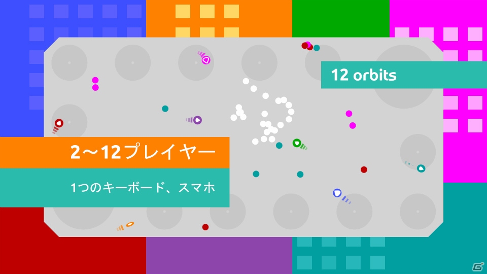 2人から12人までコントローラがなくても楽しめる対戦ゲーム！「12 orbits」がNintendo Switch向けに配信開始の画像3
