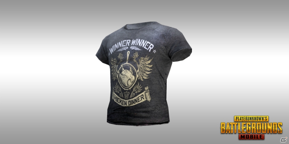 iOS/Android「PLAYERUNKNOWN'S BATTLEGROUNDS」事前登録数40万達成の特典「限定Tシャツスキン」が確定！新たに70万登録達成特典も追加決定の画像1