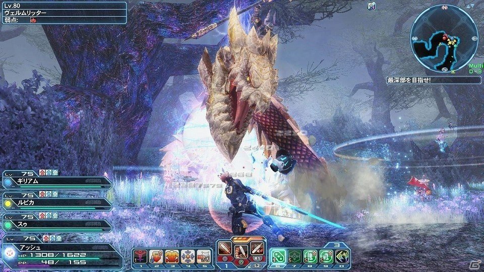 「ファンタシースターオンライン2」通常クラスのレベル上限が開放！フリーフィールド「幻惑の森探索」には新たな★14武器が登場の画像77