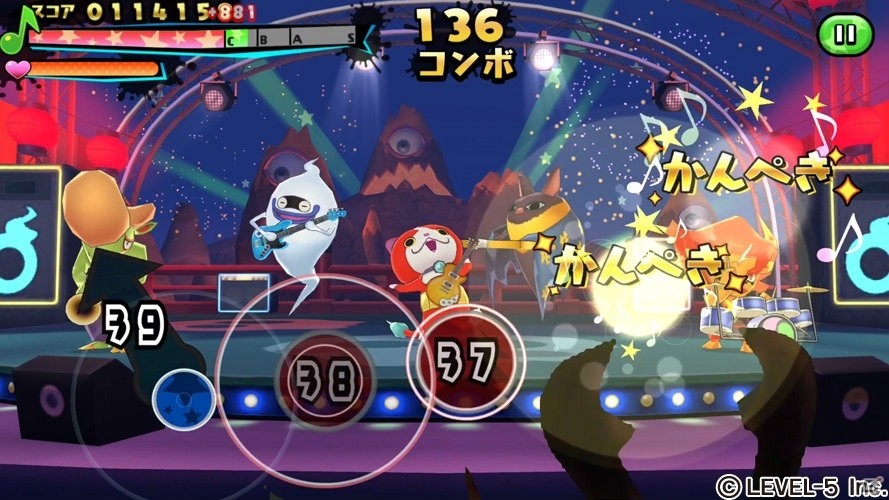 「ようかい体操第一」などおなじみの楽曲で遊ぼう！リズムアクションゲーム「妖怪ウォッチ ゲラポリズム」が配信開始の画像3
