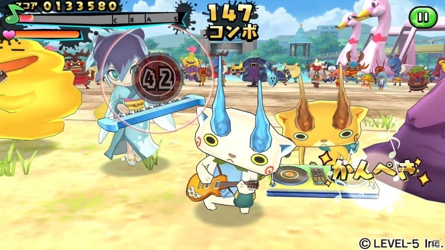 「ようかい体操第一」などおなじみの楽曲で遊ぼう！リズムアクションゲーム「妖怪ウォッチ ゲラポリズム」が配信開始の画像9