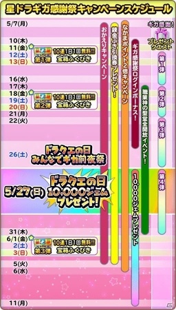 iOS/Android「星のドラゴンクエスト」10連宝箱ふくびきが無料でひける！星ドラギガ感謝祭が開催中の画像2