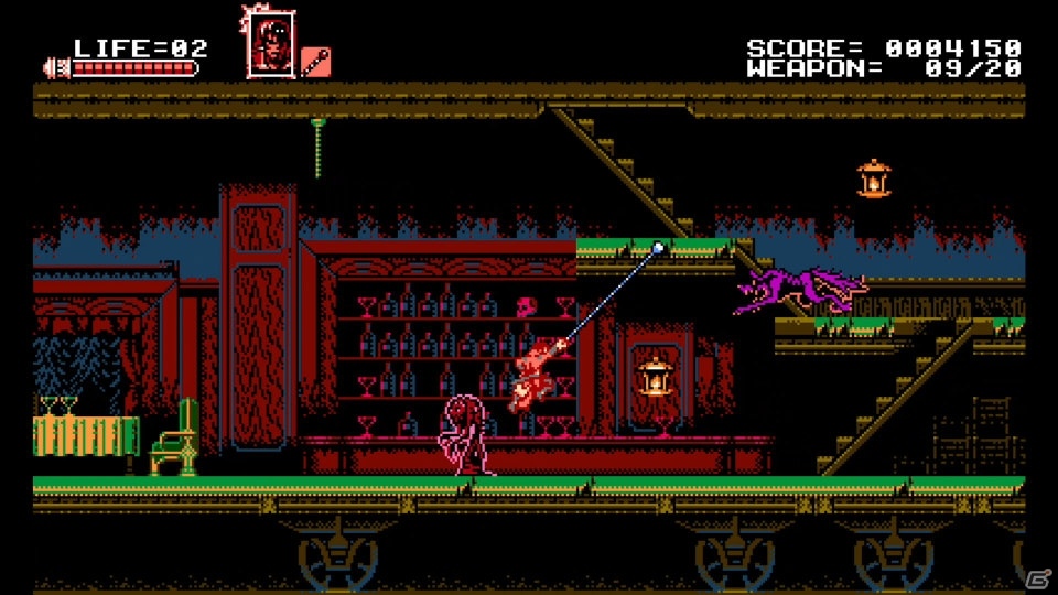 五十嵐孝司氏×インティ・クリエイツによる、剣と鞭で戦うレトロスタイルアクション「Bloodstained: Curse of the Moon」が5月24日に発売決定！の画像3