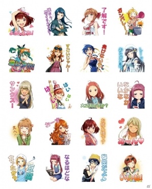 「Tokyo 7th シスターズ」ナナシスのスタンプがLINE クリエイターズスタンプとして新たに登場！3rdアルバムよりNI+CORA新曲のゲーム内先行リリース告知もの画像2