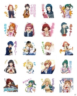「Tokyo 7th シスターズ」ナナシスのスタンプがLINE クリエイターズスタンプとして新たに登場！3rdアルバムよりNI+CORA新曲のゲーム内先行リリース告知もの画像3