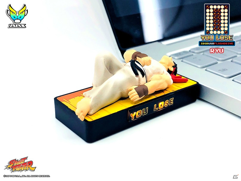 「ストリートファイター」キャラクターのK.O.姿を立体化！「YOU LOSE 32GB USBフラッシュメモリー」が6月に発売の画像3