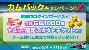 iOS/Android「プロサッカークラブをつくろう！ロード・トゥ・ワールド」ピックアップスカウト「サッカー日本代表スカウト Vol.01」が開催の画像1