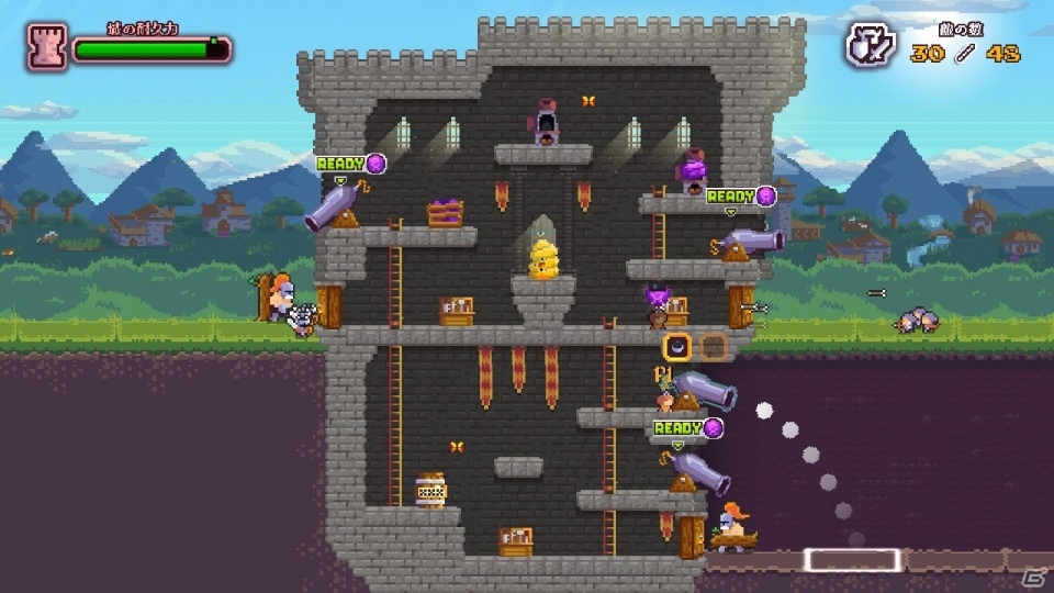 Nintendo Switch版「ノーヒーローズ・ヒア」が配信開始―敵の侵攻からお城を守り抜く共闘アクションの画像3