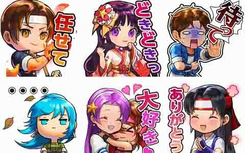 「THE KING OF FIGHTERS ALLSTAR」LINEスタンプが無料で手に入る企画「KING OF STAMP」が開催！