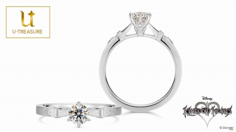 ダイヤモンドの石座に“ソラが着用しているネックレスの王冠”をデザイン―「キングダム ハーツ」婚約指輪が6月22日より発売の画像1