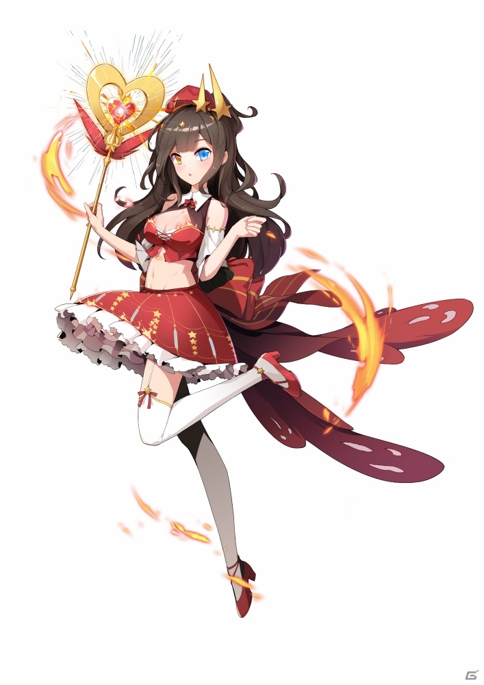 iOS/Android「アビストライブ」UR「朱雀R」が契約ガチャに登場！キャラの見た目や能力値を強化する新システムも公開の画像1