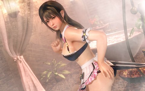 「DEAD OR ALIVE Xtreme Venus Vacation」マウスでつまめる、引っ張れる！新SSR水着「おつまみピンチョス（みさき）」が登場