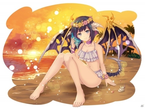 「モン娘☆は～れむ」花魔王2人が夏の特別衣装で登場！「桜と菊の夏衣装限定ガチャ」が開催の画像4