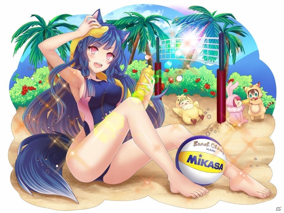 「モン娘☆は～れむ」花魔王2人が夏の特別衣装で登場！「桜と菊の夏衣装限定ガチャ」が開催の画像2