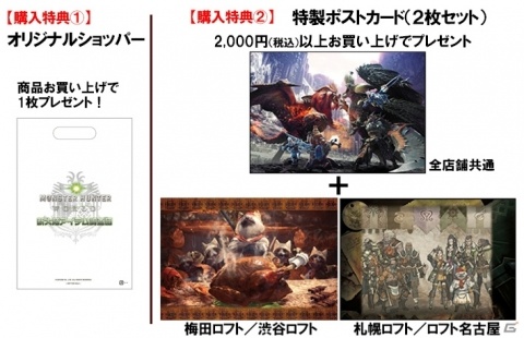 グッズ物販イベント「モンスターハンター：ワールド 新大陸アイテム調査団」が開催決定！の画像2