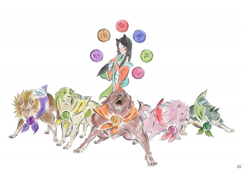 Switch「大神 絶景版」ヤツフサ、フセ姫と里見八犬士、花咲爺のプロフィールを紹介！の画像1