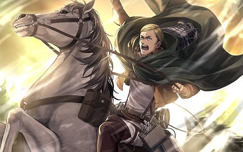 「オルタンシア・サーガ -蒼の騎士団-」×「進撃の巨人」URエルヴィンが手に入る第3弾イベント「続・オルタンシア攻防戦 獣の巨人来襲！」が開始