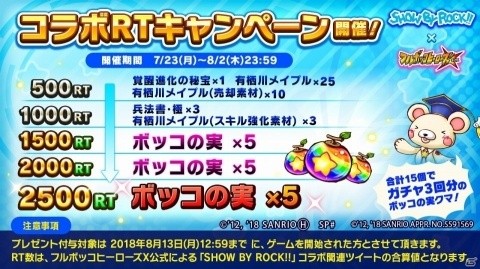 「フルボッコヒーローズX」と「SHOW BY ROCK!!」のコラボキャンペーンが実施決定！の画像6