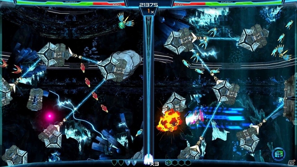 1つのスクリーンを2つに分断するユニークなアクションシューティング「Dimension Drive」がPS4/Switch/Steam向けに配信の画像2