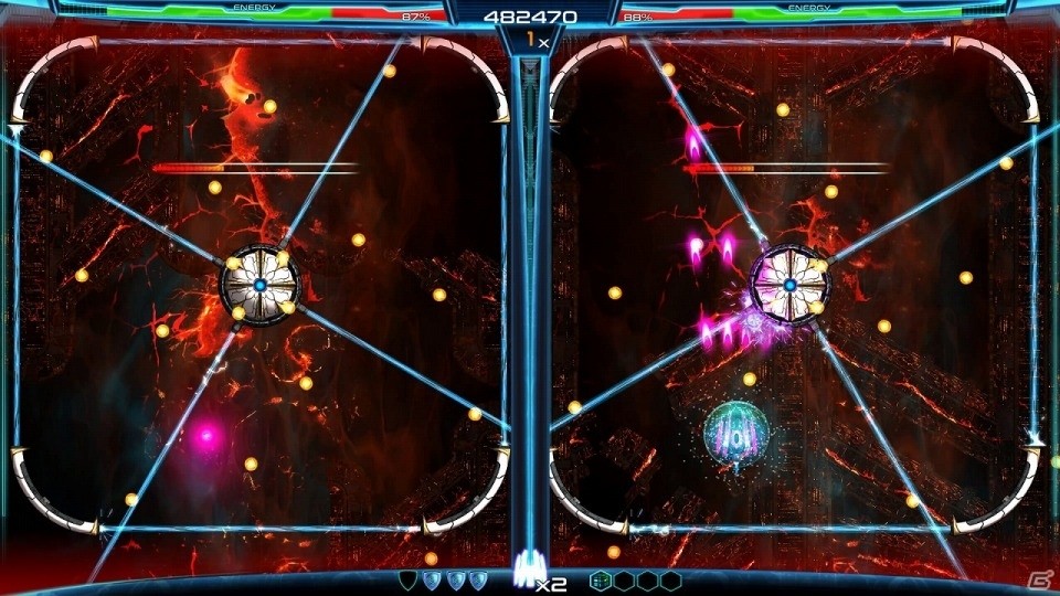 1つのスクリーンを2つに分断するユニークなアクションシューティング「Dimension Drive」がPS4/Switch/Steam向けに配信の画像3