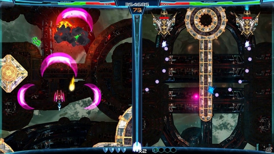 1つのスクリーンを2つに分断するユニークなアクションシューティング「Dimension Drive」がPS4/Switch/Steam向けに配信の画像4