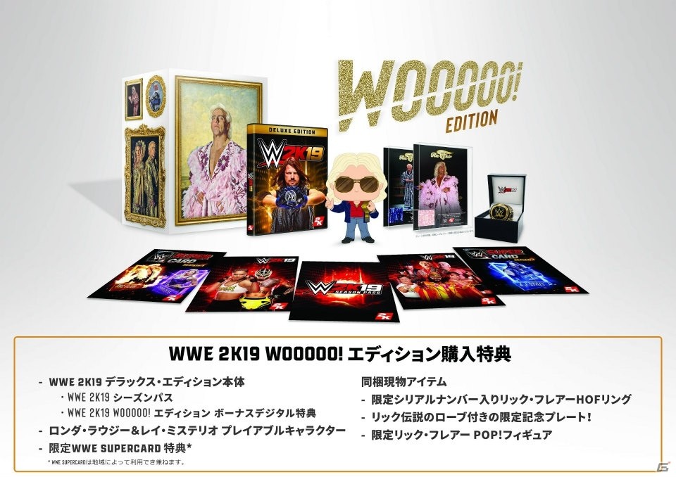 WWE 2K19」Wooooo! エディションの詳細が発表！リック・フレアー