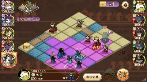 ねこまみれ戦国RPG「のぶニャがの野望 ニャぷり！」のプレイレポートをお届け！の画像2