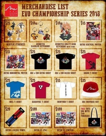 アークシステムワークス、格闘ゲーム大会「The Evolution Championship Series 2018」にブース出展が決定！の画像4
