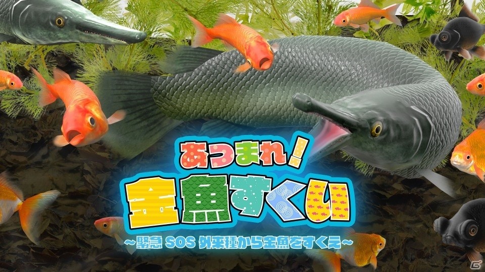 Switch「あつまれ！金魚すくい ～緊急SOS外来種から金魚をすくえ～」が配信開始！の画像1