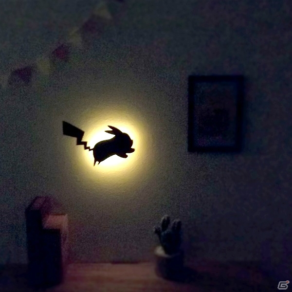 「ポケットモンスター」可愛いシルエットが浮かび上がる「WALL LIGHT」にピカチュウが登場！の画像3
