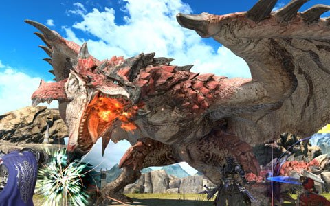「ファイナルファンタジーXIV」×「モンスターハンター：ワールド」空の王者“リオレウス”が狩猟解禁！