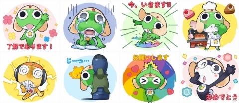 「LINE POPショコラ」にて「ケロロ軍曹」コラボが開催中！限定LINEスタンプのプレゼントもの画像2