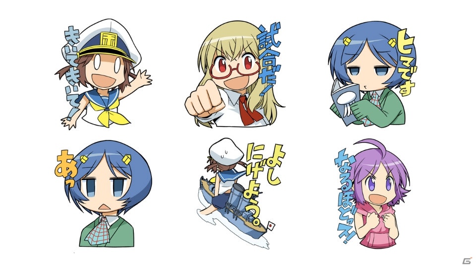 「World of Warships」のLINEスタンプ「ぷかぷか艦隊スタンプ」が8月17日に発売！の画像3