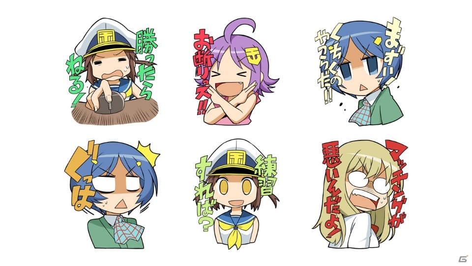 「World of Warships」のLINEスタンプ「ぷかぷか艦隊スタンプ」が8月17日に発売！の画像5